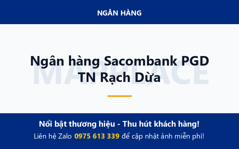 Ngân hàng Sacombank PGD TN Rạch Dừa