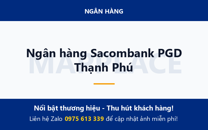 Ngân hàng Sacombank PGD Thạnh Phú
