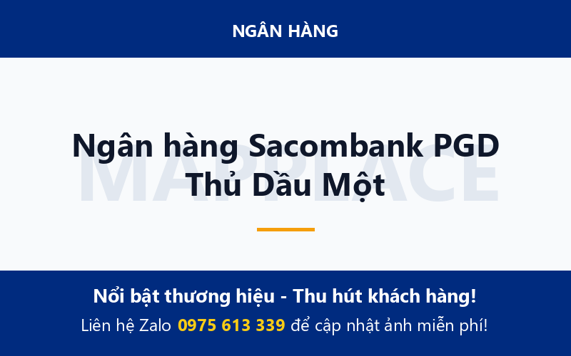 Ngân hàng Sacombank PGD Thủ Dầu Một