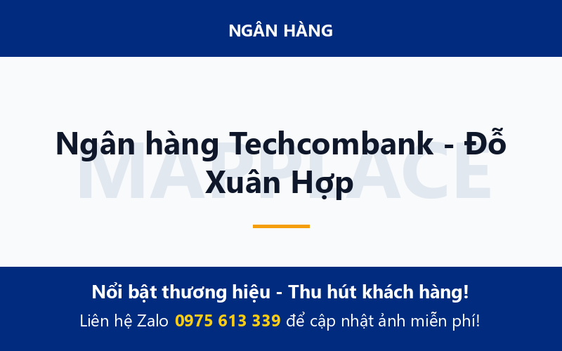 Ngân hàng Techcombank - Đỗ Xuân Hợp