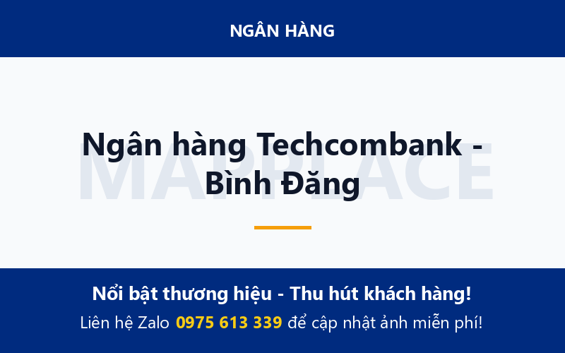 Ngân hàng Techcombank - Bình Đăng