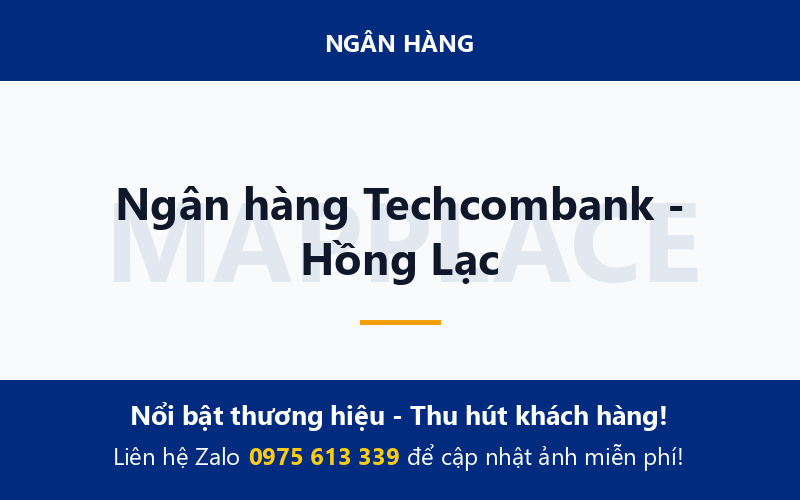 Ngân hàng Techcombank - Hồng Lạc