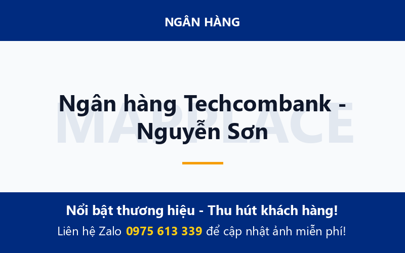 Ngân hàng Techcombank - Nguyễn Sơn