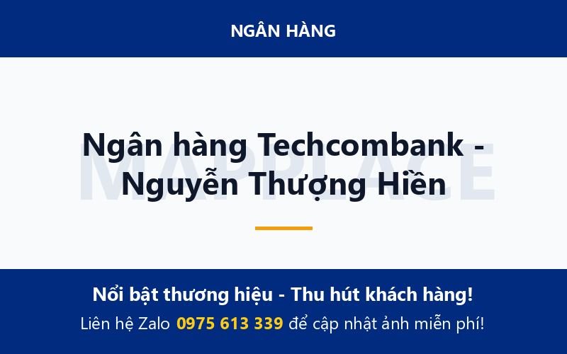 Ngân hàng Techcombank - Nguyễn Thượng Hiền
