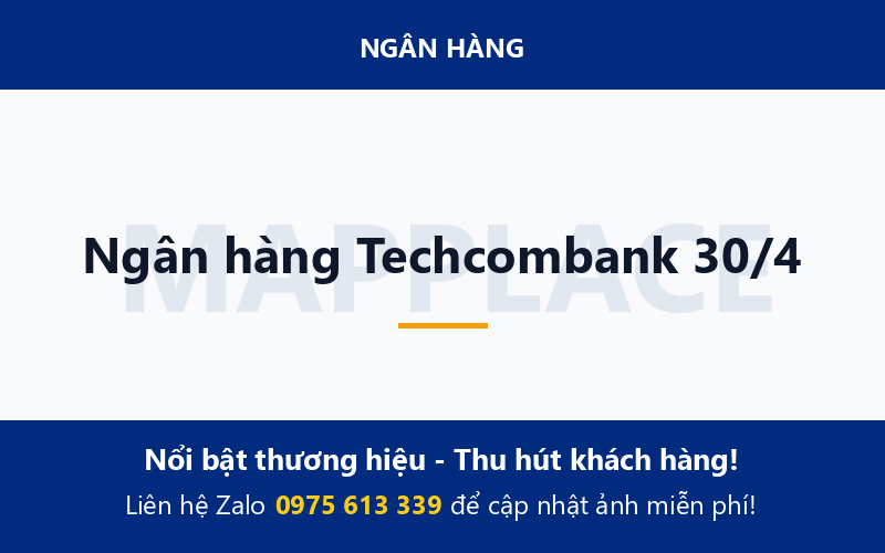 Ngân hàng Techcombank 30/4