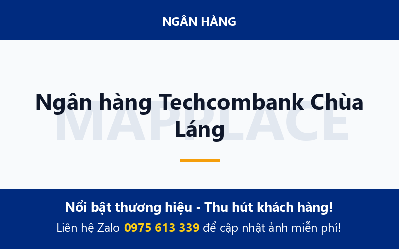 Ngân hàng Techcombank Chùa Láng