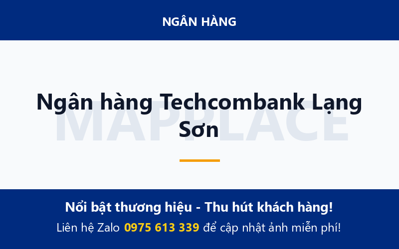 Ngân hàng Techcombank Lạng Sơn