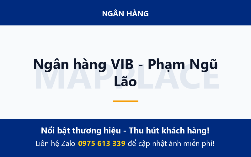 Ngân hàng VIB - Phạm Ngũ Lão