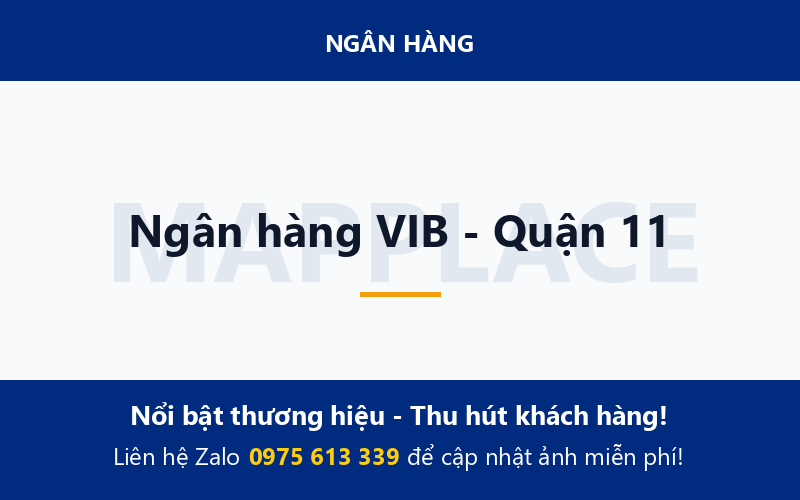 Ngân hàng VIB - Quận 11