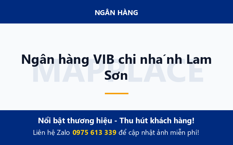 Ngân hàng VIB chi nhánh Lam Sơn