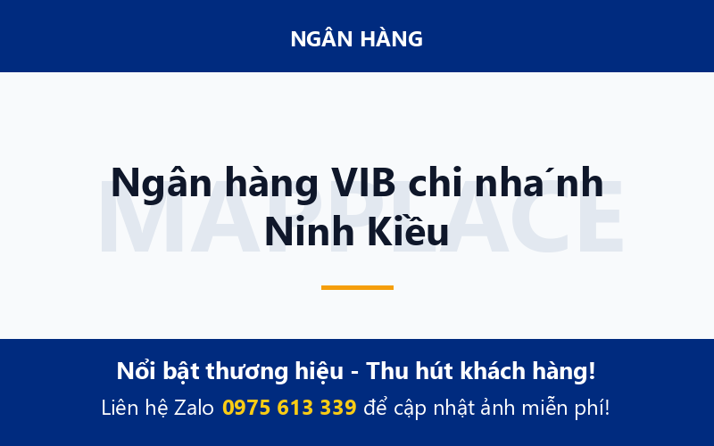 Ngân hàng VIB chi nhánh Ninh Kiều