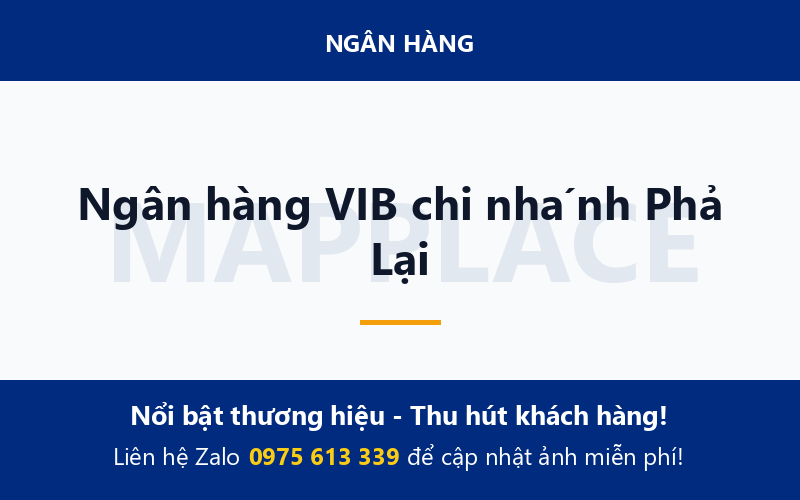Ngân hàng VIB chi nhánh Phả Lại
