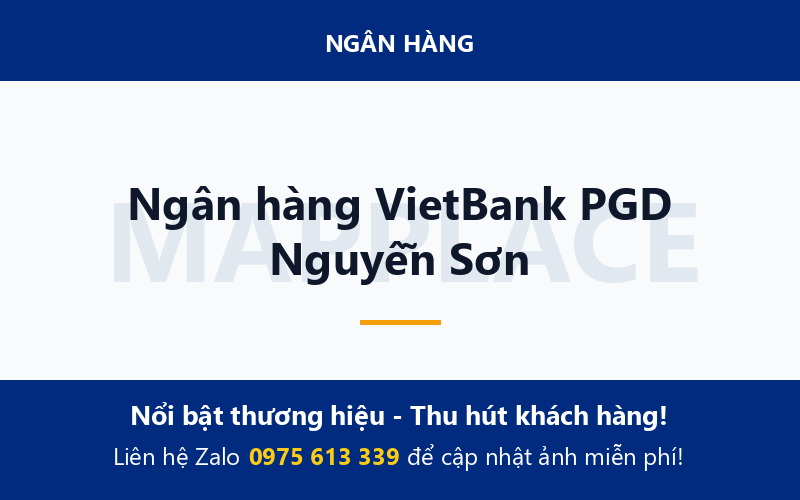 Ngân hàng VietBank PGD Nguyễn Sơn