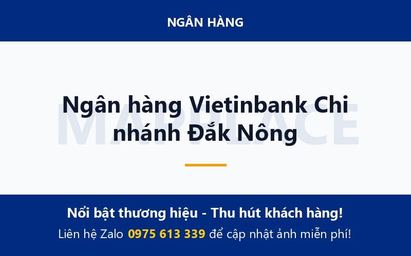 Ngân hàng Vietinbank Chi nhánh Đắk Nông