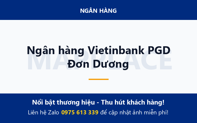 Ngân hàng Vietinbank PGD Đơn Dương