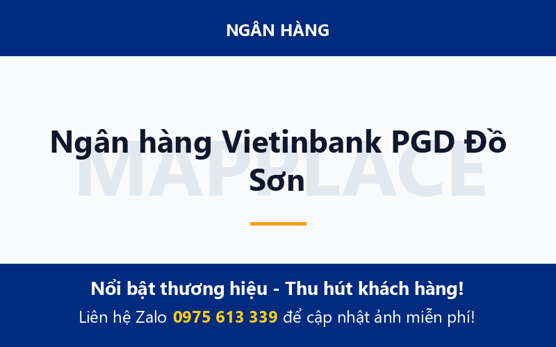 Ngân hàng Vietinbank PGD Đồ Sơn
