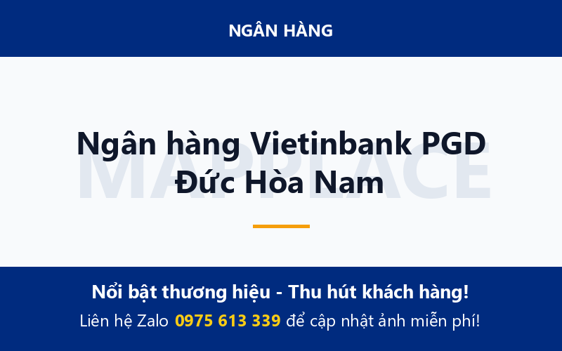 Ngân hàng Vietinbank PGD Đức Hòa Nam