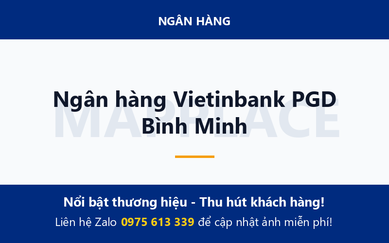 Ngân hàng Vietinbank PGD Bình Minh