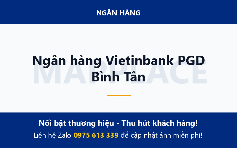Ngân hàng Vietinbank PGD Bình Tân