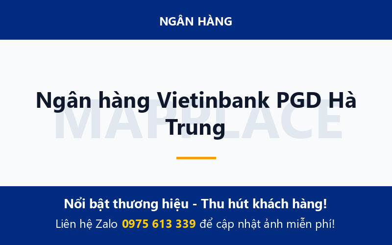 Ngân hàng Vietinbank PGD Hà Trung