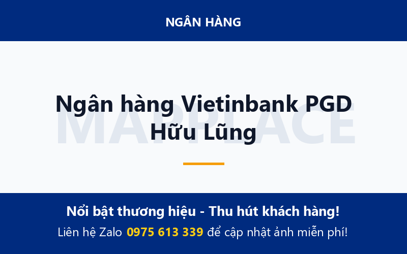 Ngân hàng Vietinbank PGD Hữu Lũng