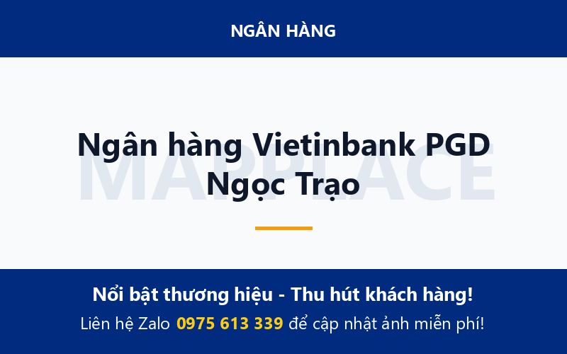 Ngân hàng Vietinbank PGD Ngọc Trạo