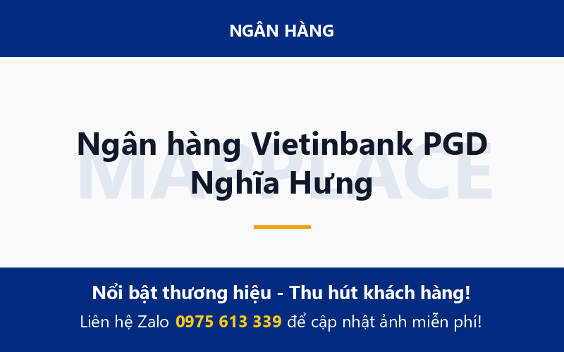 Ngân hàng Vietinbank PGD Nghĩa Hưng