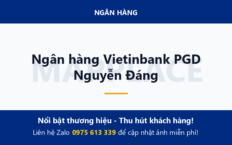 Ngân hàng Vietinbank PGD Nguyễn Đáng