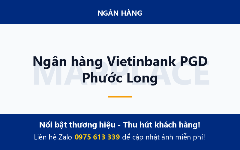 Ngân hàng Vietinbank PGD Phước Long