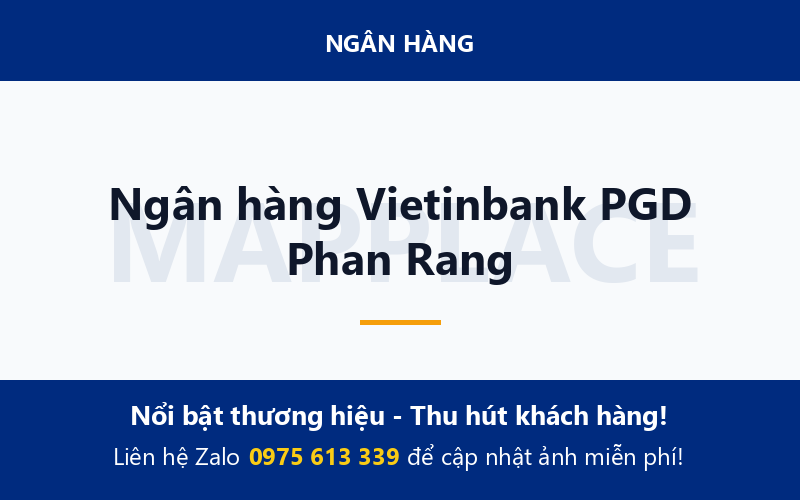 Ngân hàng Vietinbank PGD Phan Rang