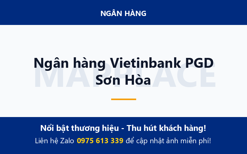 Ngân hàng Vietinbank PGD Sơn Hòa