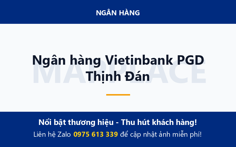 Ngân hàng Vietinbank PGD Thịnh Đán