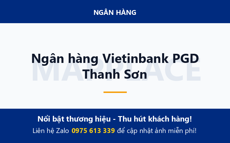 Ngân hàng Vietinbank PGD Thanh Sơn
