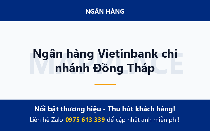Ngân hàng Vietinbank chi nhánh Đồng Tháp