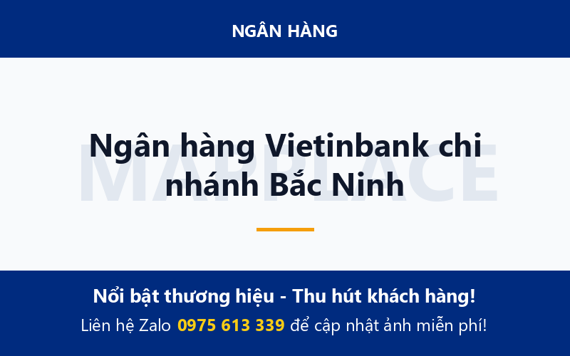 Ngân hàng Vietinbank chi nhánh Bắc Ninh