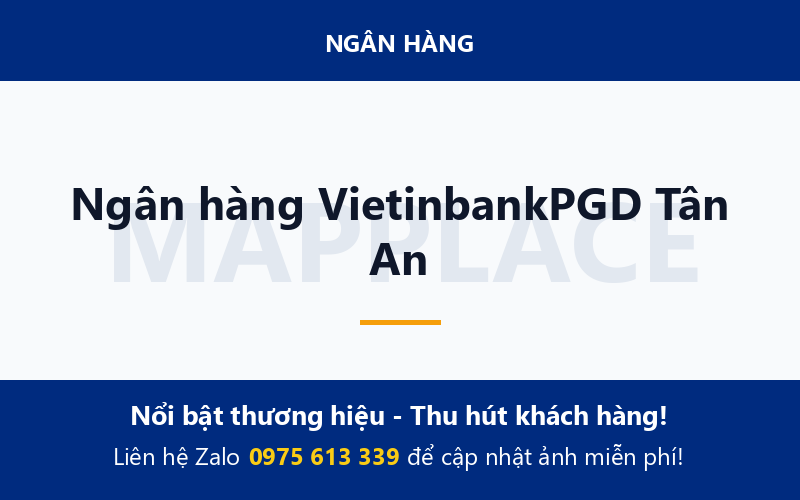Ngân hàng VietinbankPGD Tân An