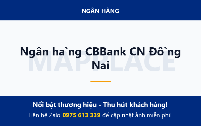 Ngân hàng CBBank CN Đồng Nai