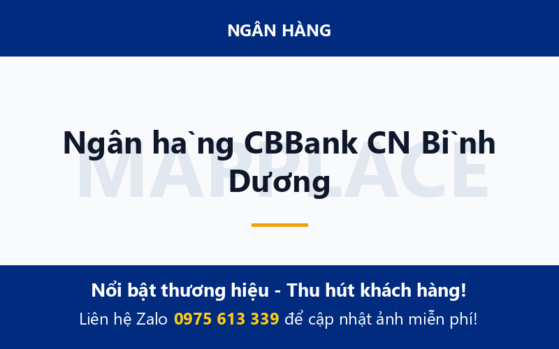 Ngân hàng CBBank CN Bình Dương