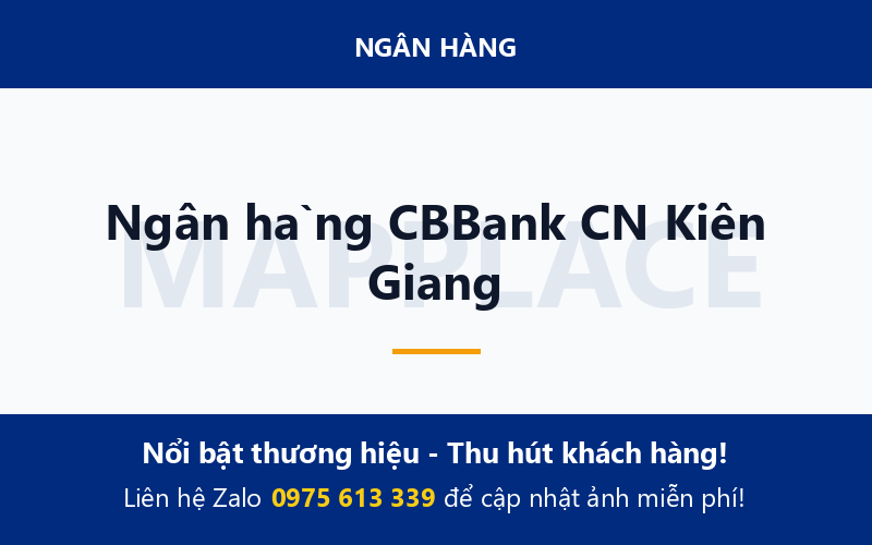 Ngân hàng CBBank CN Kiên Giang