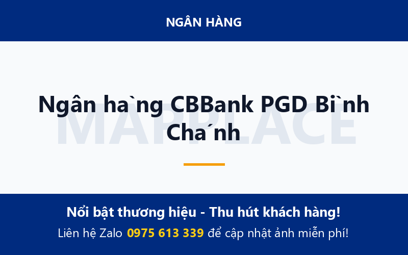 Ngân hàng CBBank PGD Bình Chánh