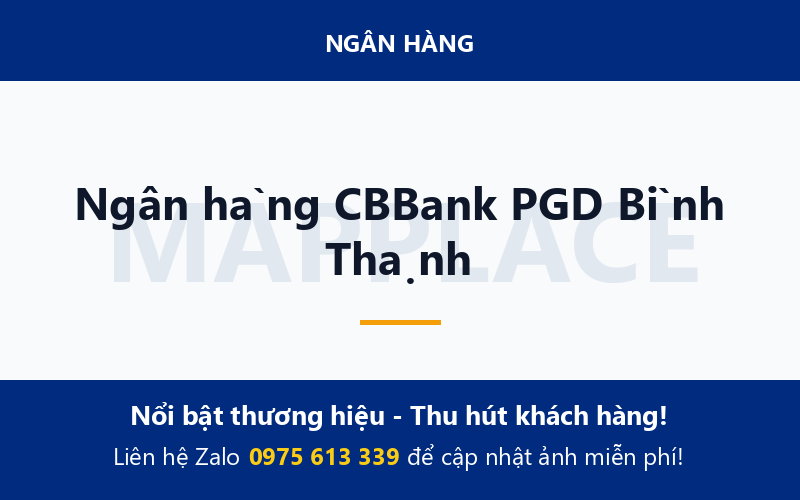 Ngân hàng CBBank PGD Bình Thạnh