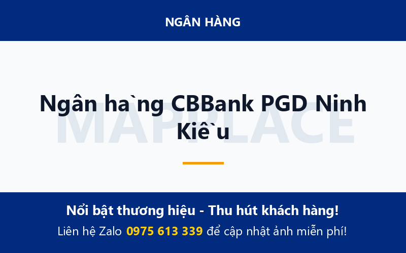 Ngân hàng CBBank PGD Ninh Kiều
