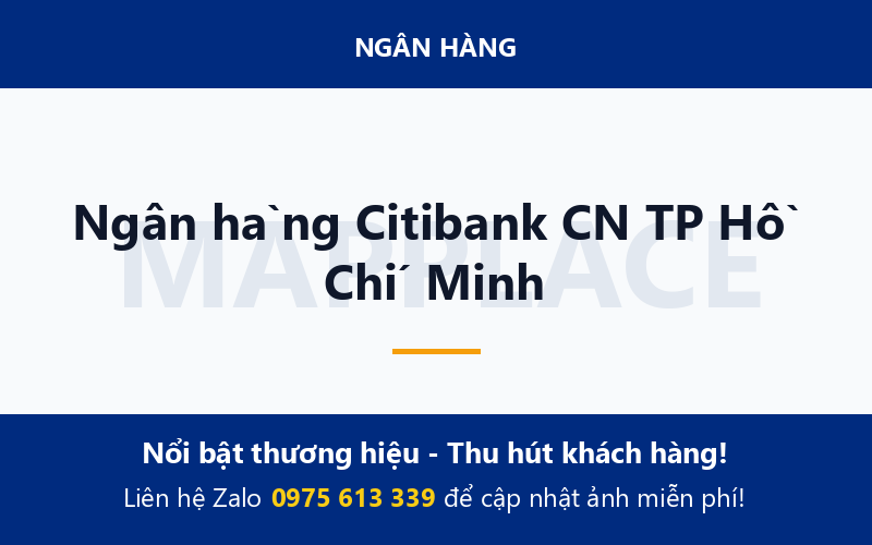 Ngân hàng Citibank CN TP Hồ Chí Minh