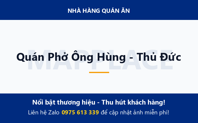 Quán Phở Ông Hùng - Thủ Đức