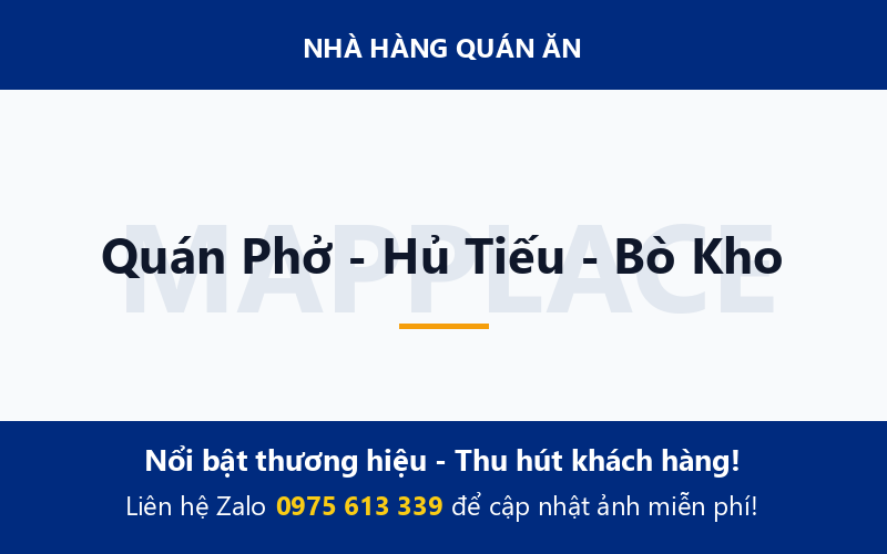 Quán Phở - Hủ Tiếu - Bò Kho