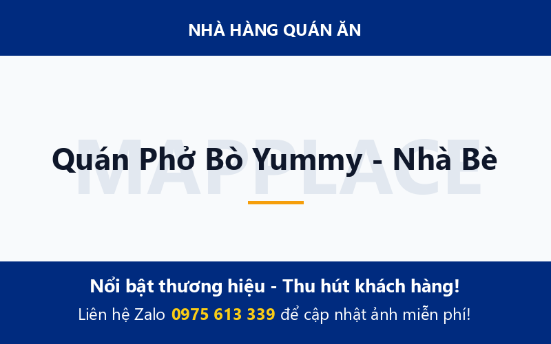 Quán Phở Bò Yummy - Nhà Bè