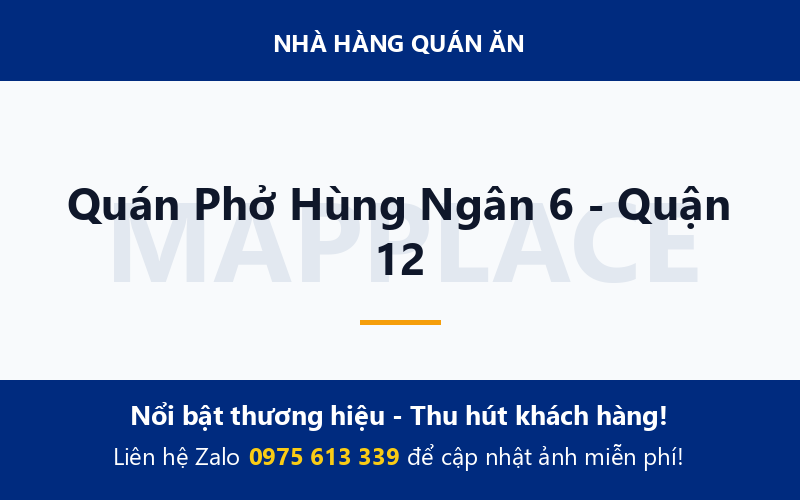 Quán Phở Hùng Ngân 6 - Quận 12