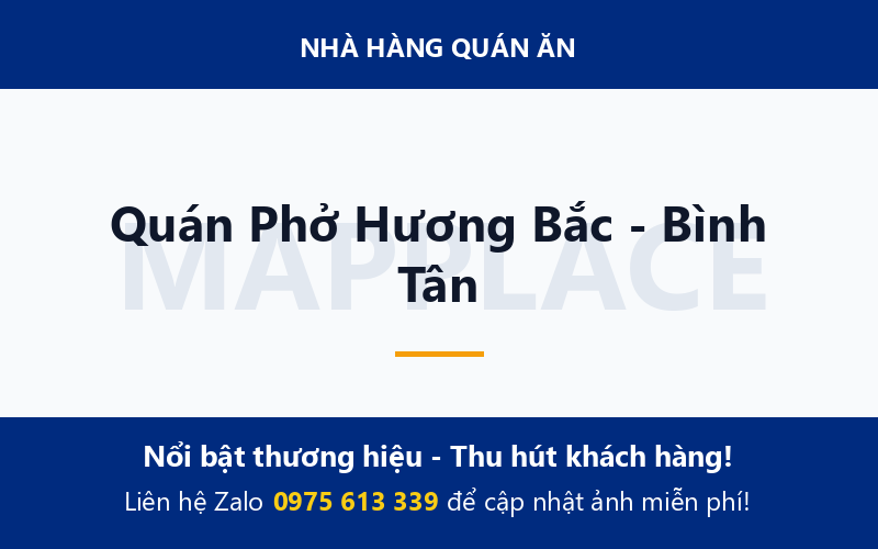 Quán Phở Hương Bắc - Bình Tân