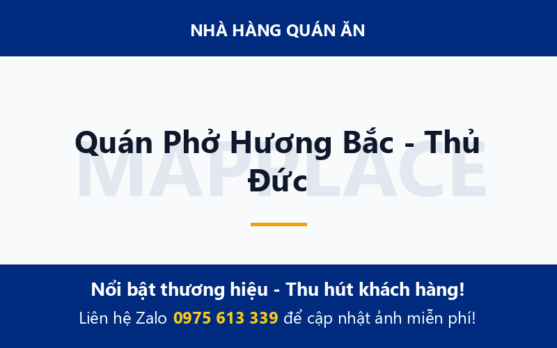 Quán Phở Hương Bắc - Thủ Đức