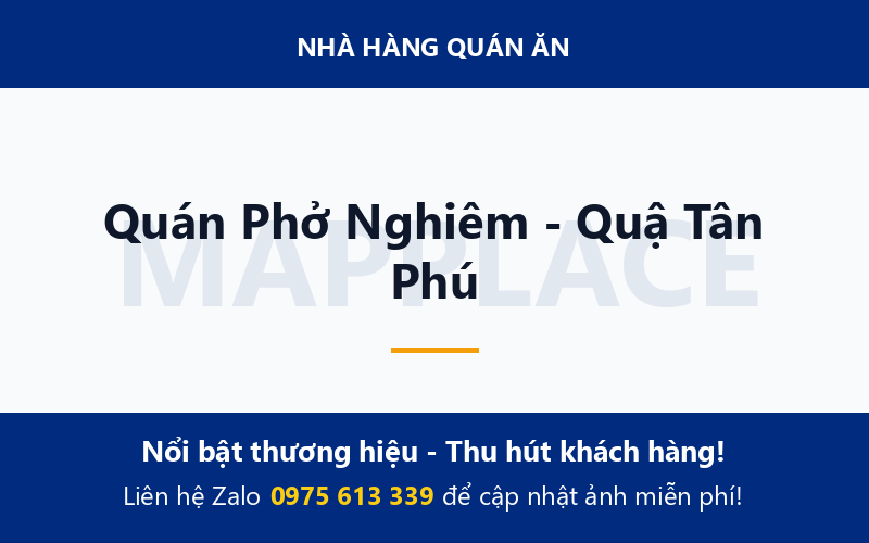 Quán Phở Nghiêm - Quậ Tân Phú
